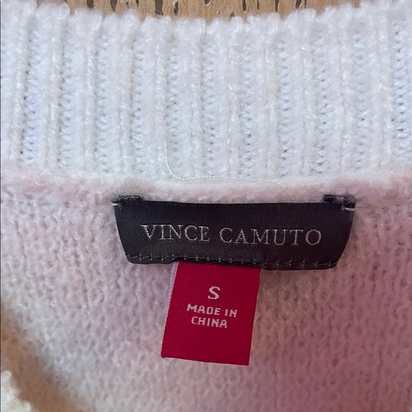 Vince Camuto Pink Heart Women's Sweater - Picture 2 of 3